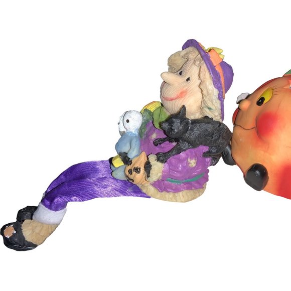 Halloween lot of 3 small decor - Shelf Sitter, Candle Holder, Haunted House - Picture 8 of 12